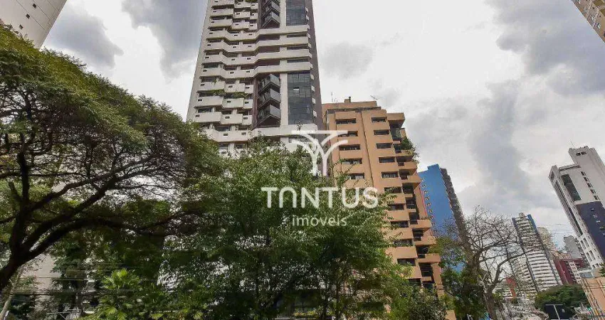 Apartamento com 4 dormitórios para alugar, 194 m² por r$ 5.200,00 - água verde - curitiba/pr
