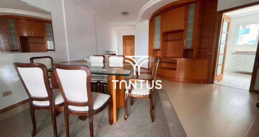 Apartamento com 4 dormitórios para alugar, 115 m² por r$ 4.450,00/mês - cristo rei - curitiba/pr