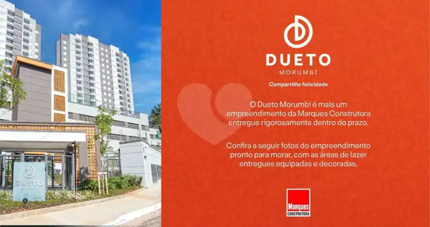 Apartamento à venda com 2 quartos no condomínio dueto morumbi, são paulo - sp