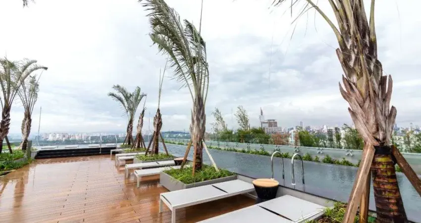 Apartamento para alugar com 1 quarto, sendo 1 suíte, no condomínio river one, são paulo - sp