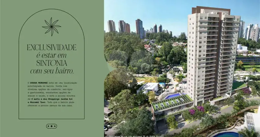 Apartamento à venda com 2 quartos, sendo 3 suítes, no condomínio ohana morumbi, são paulo - sp