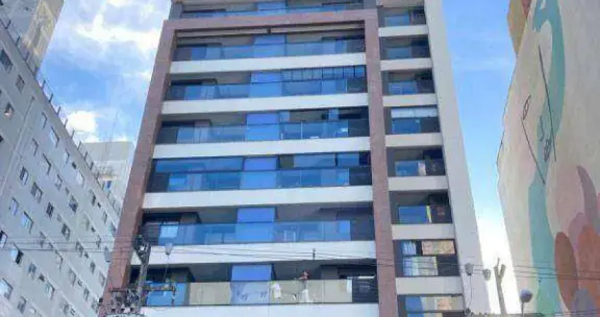 Studio com 1 dormitório para alugar, 33 m² por r$ 3.231,87/mês - campina do siqueira - curitiba/pr