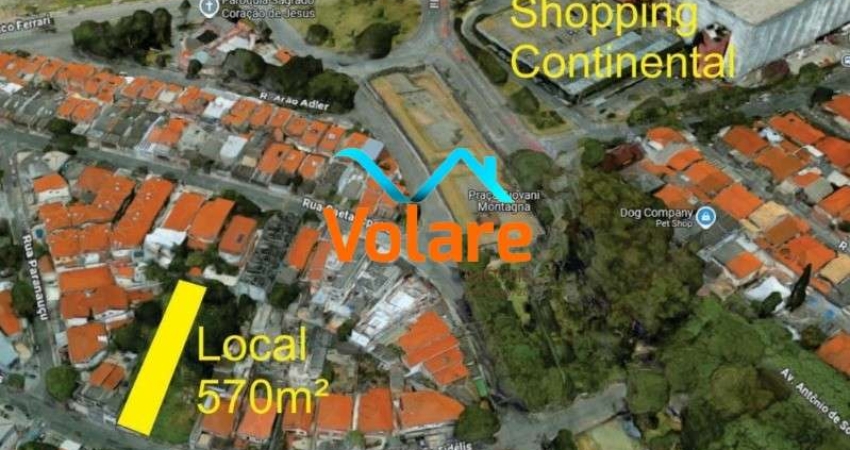 Terreno à venda no Jaguaré, São Paulo-SP, com 570,00 m² de área!