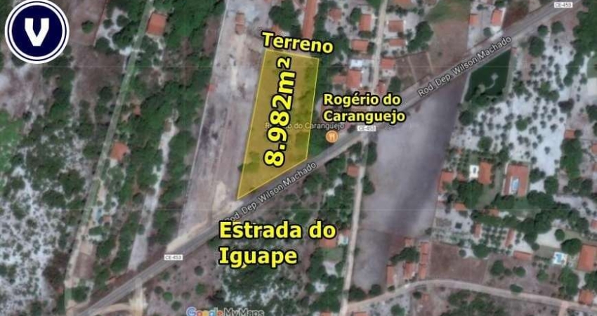 VERAS VENDE TERRENO na frente da Estrada para o Iguape com 8