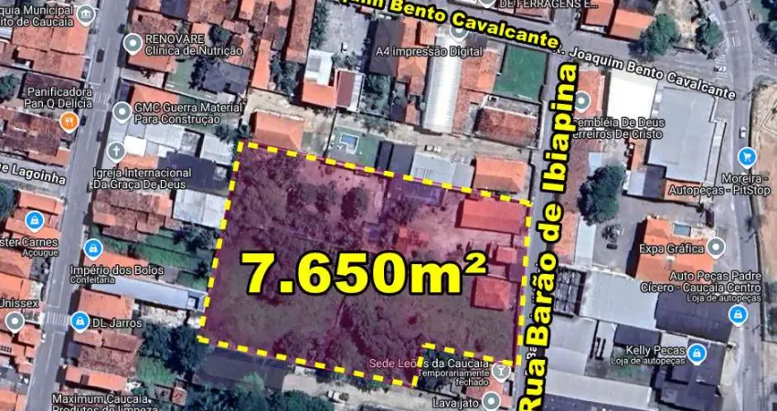 VERAS VENDE TERRENO 9.825m² NO CENTRO DE CAUCAIA-CE