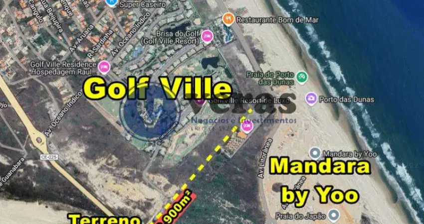 Veras vende terreno 18.900m² ao lado do golf ville - porto das dunas - aquiraz-ce