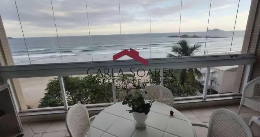 Lindo Apartamento com ampla sacada frente mar p Venda Pitangueiras Guarujá