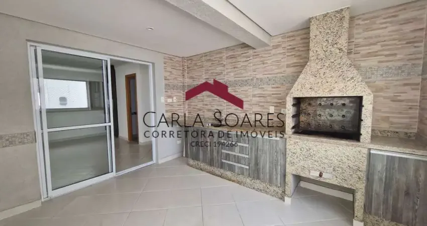 Apartamento com varanda gourmet e vista para mar asturias guarujá sp