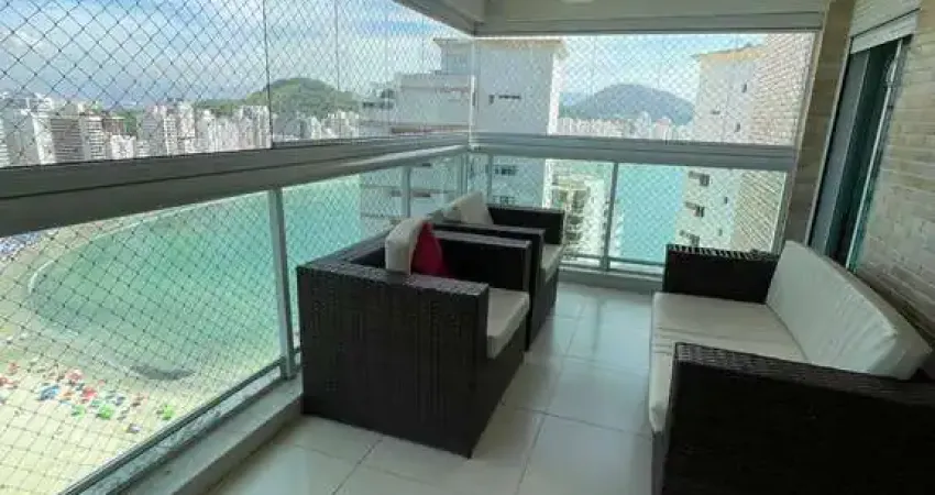 Apartamento para venda com vista para o mar na praia das asturias, guaruja
