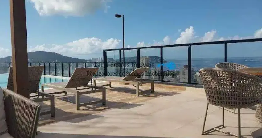 Studios a venda na praia da enseada com varanda e lazer rooftop guarujá sp