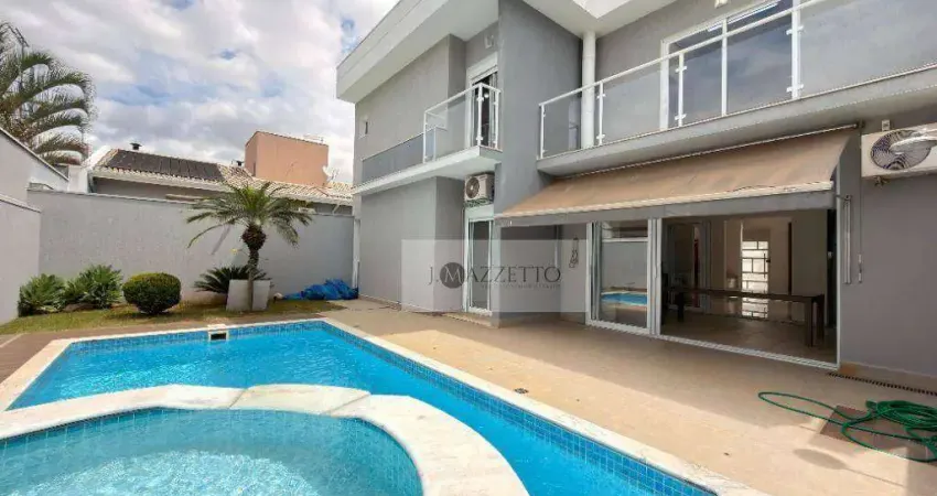 Sobrado com 4 dormitórios, 285 m² - venda por R$ 1.800.000,00 ou aluguel por R$ 15.006,59/mês - Residencial Beira da Mata - Indaiatuba/SP