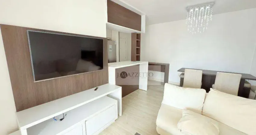 Apartamento com 3 dormitórios para alugar, 84 m² por r$ 5.000,02/mês - centro - indaiatuba/sp