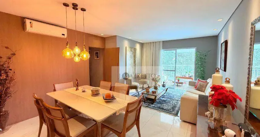 Apartamento com 3 dormitórios para alugar, 120 m² por R$ 7.484/mês - Vila Sfeir - Indaiatuba/SP