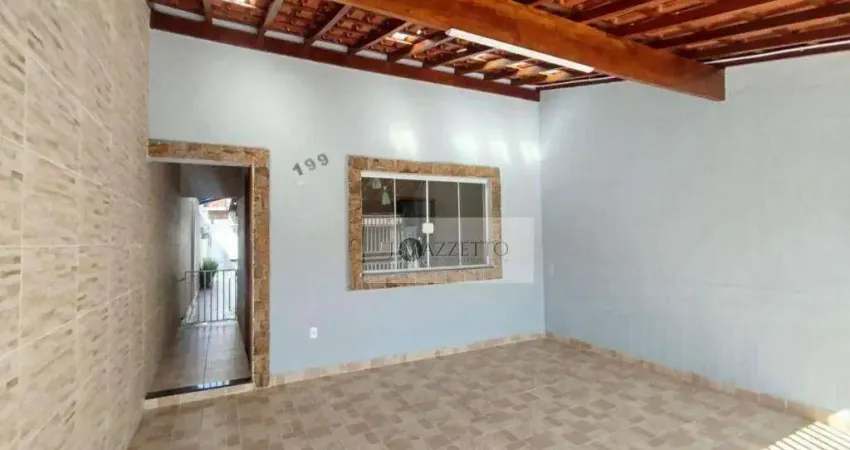 Casa com 3 dormitórios para alugar, 104 m² por R$ 3.965/mês - Jardim Primavera - Indaiatuba/SP