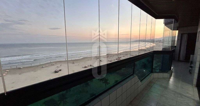 APARTAMENTO FRENTE MAR 3 DORMITÓRIOS 1 SUÍTE 170M² - FORTE, PRAIA GRANDE/SP