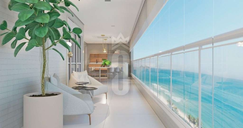 APARTAMENTO FRENTE MAR 3 DORMITÓRIOS 3 SUÍTES 211M² - FORTE, PRAIA GRANDE/SP