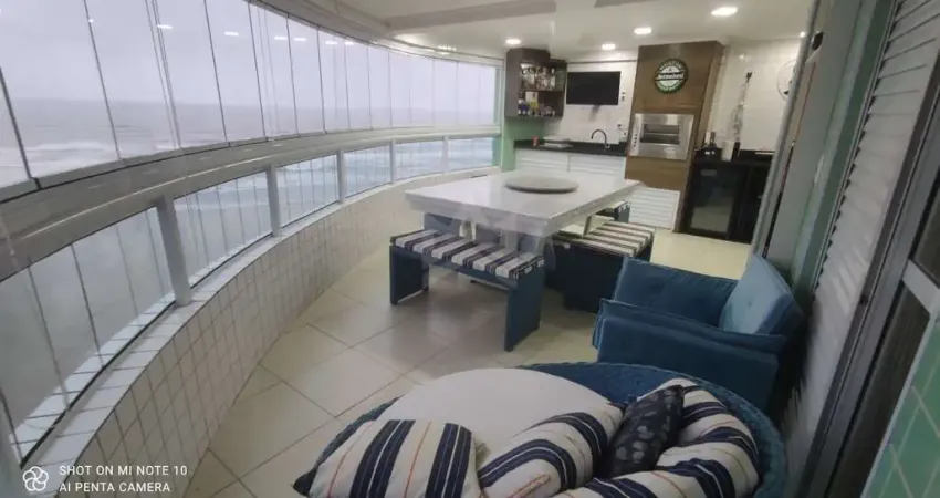 Apartamento Mobiliado 2 quartos frente mar à venda Jardim Real Praia Grande-SP