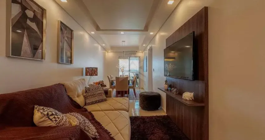 Apartamento Mobiliado com 3 Quartos, Vista Mar e lazer- Guilhermina Praia Grande