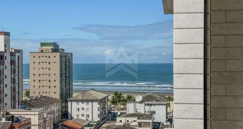 Apartamento à venda Praia Grande com 2 quartos, sacada vista mar na Guilhermina