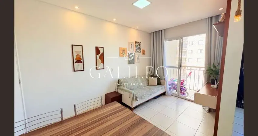 Apartamento à venda em jundiaí-sp, vila nambi: 2 quartos, 1 sala, 1 vaga de garagem, 49,00m² de área.