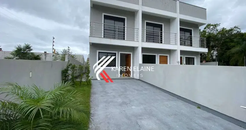 Sobrado de esquina novo á venda, 3 dormitórios sendo 1 suíte ariríu palhoça