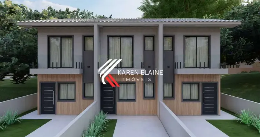 Sobrado alto padrão 03 dorm c/ suíte e sacada no parque do aririú - palhoça