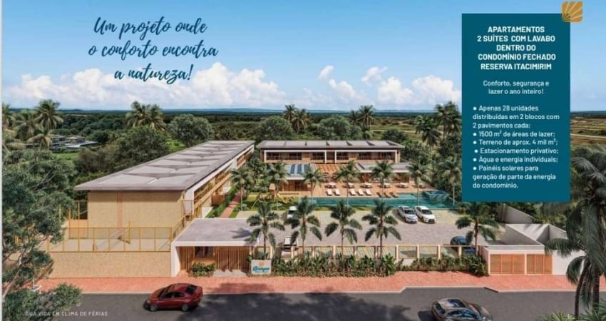 Imperdível oportunidade: Apartamento à venda em Itacimirim com 2 quartos, 2 suítes, 70m² e garagem!