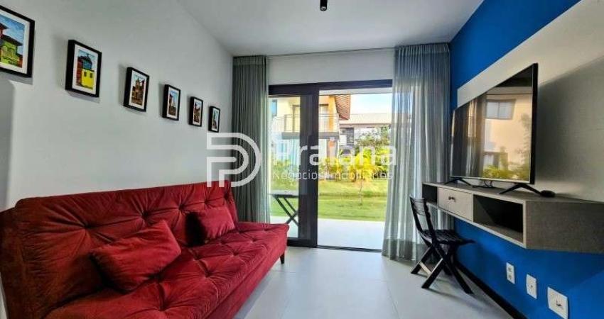 Apartamento à venda na Praia do Forte, Mata de São João-BA: 2 quartos, 1 suíte, 1 sala, 2 banheiros, 2 vagas de garagem, 55,00 m².