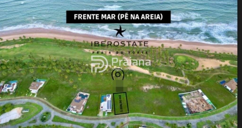 Terreno beira mar a venda Praia do Forte 1.008m² Lote Exclusivo Frente Mar no Iberostate Villas