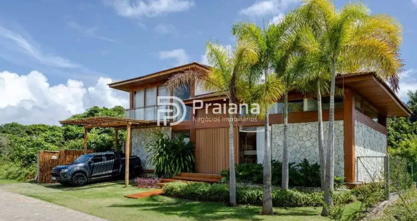 Espetacular Casa em Condomínio para Locação na Praia do Forte - 5 Quartos, 3 Suítes, 1 Sala, 7 Banheiros, 3 Vagas, 400m².