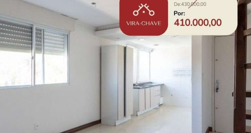 Cobertura para venda - 79.22m², 2 dormitórios, sendo 1 suites, 1 vaga - camaquã