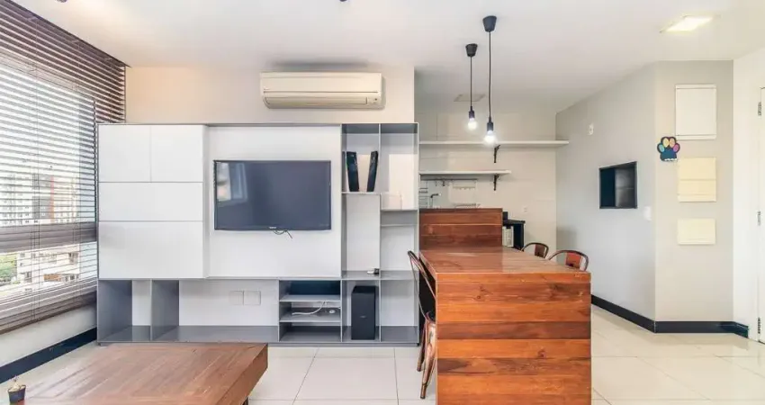 Apartamento 1 dormitório (reversível para 2) | suíte | semi mobiliado