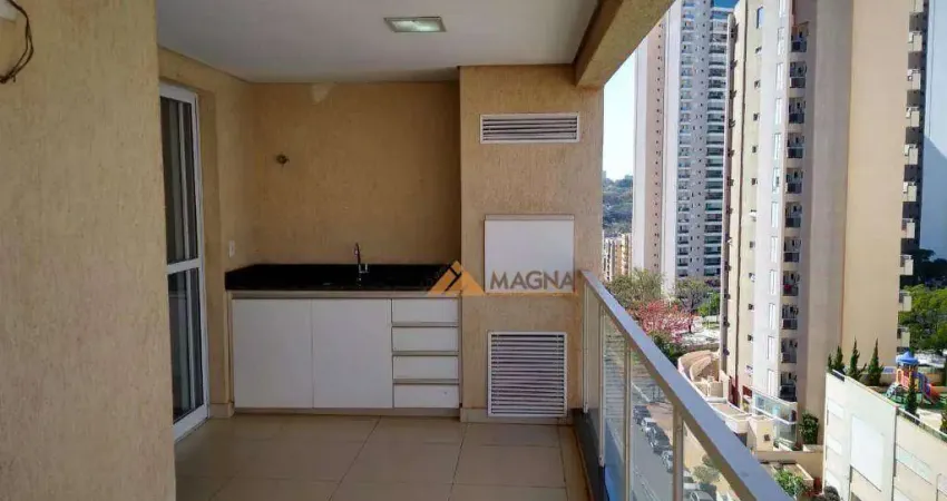 Apartamento com 3 quartos sendo 1 suíte para alugar, 95 m² por r$ 3.903/mês - jardim botânico - ribeirão preto/sp