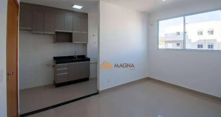 Apartamento com 2 quartos para alugar, 44 m² por R$ 2.065/mês - Recreio das Acácias - Ribeirão Preto/SP