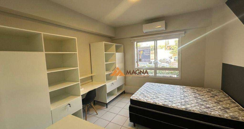 Apartamento mobiliado com 1 quarto suíte para alugar, 22 m² por R$ 1.960/mês - Iguatemi - Ribeirão Preto/SP