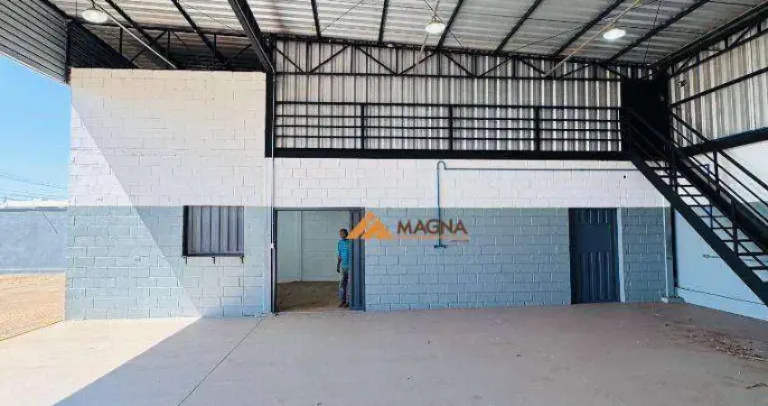 Galpão para alugar, 1052 m² por r$ 28.600,00/mês - residencial e comercial palmares - ribeirão preto/sp