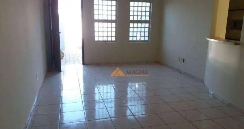 Casa com 3 quartos sendo 1 suíte para alugar, 85 m² por r$ 1.638/mês - jardim ouro branco - ribeirão preto/sp