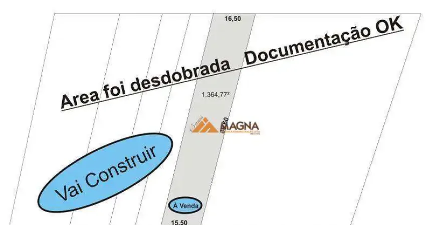 Terreno à venda, 1364 m² por R$ 550.000 - Parque dos Pinus - Ribeirão Preto/SP