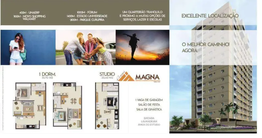 Apartamento à venda, 33 m² por R$ 220.000,00 - Ribeirânia - Ribeirão Preto/SP