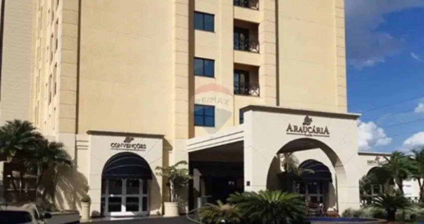 Locação flat alto padrão mobiliado 50mts no apart hotel araucária - ribeirão preto/sp