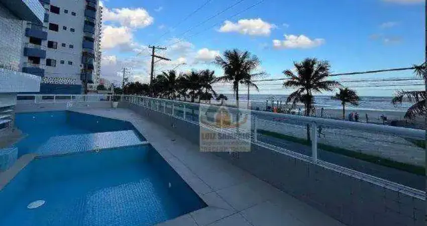 Lindo apartamento com vista ao mar, 1 supite, maracanã - praia grande