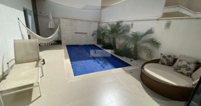 Casa térrea a venda em Condomínio fechado  Residencial Dona Lucilla Indaiatuba, 3 suítes, sala integrada com cozinha, área gourmet , piscina aquecida