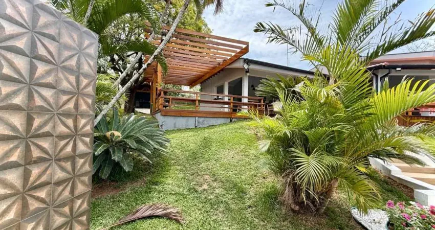 Luxuosa chácara em condomínio à venda em indaiatuba-sp, lagos de shanadu: 3 suítes, 2 salas, 8 vagas, lago com carpas, 350m².