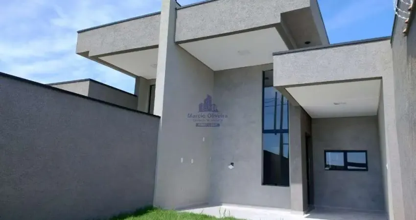 Casa nova a Venda com três quartos e uma suíte.