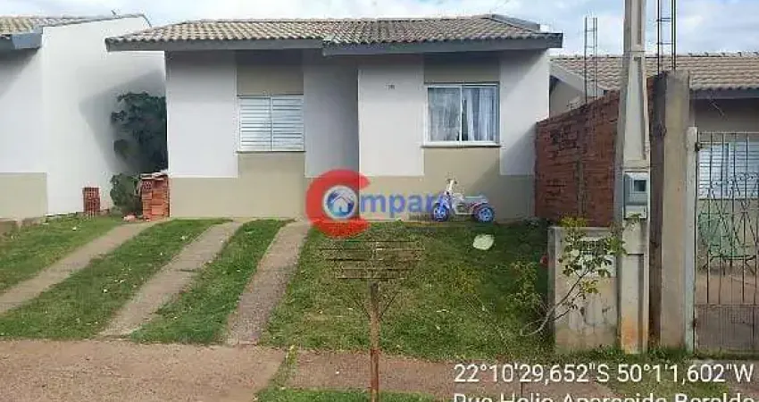 Casa à venda 2 quartos, 45m², residencial salvador bassalobre (pa, marilia - sp