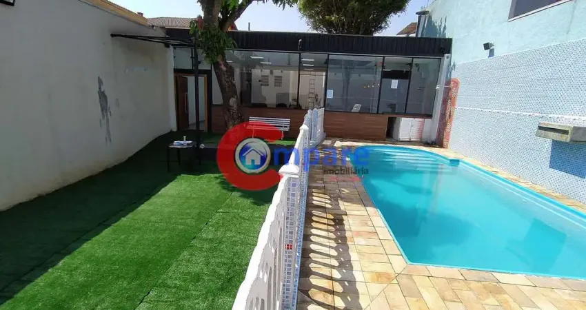 Excelente salão à venda, com 3 vagas de garagem e piscina, na região da cidade seródio, guarulhos,