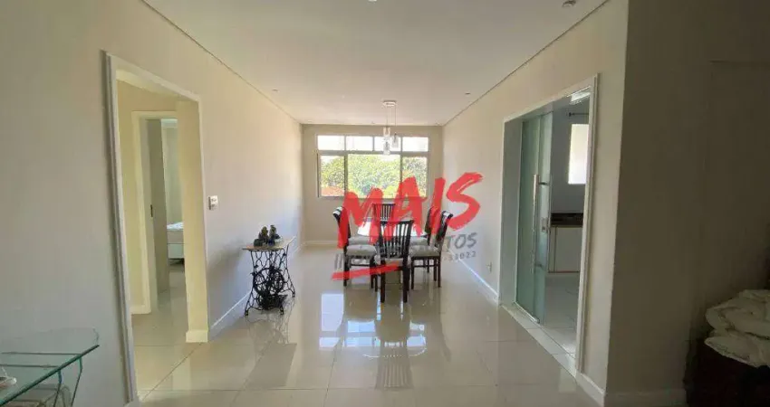 Apartamento com 2 dormitórios à venda, 117 m² por r$ 850.000,00 - boqueirão - santos/sp