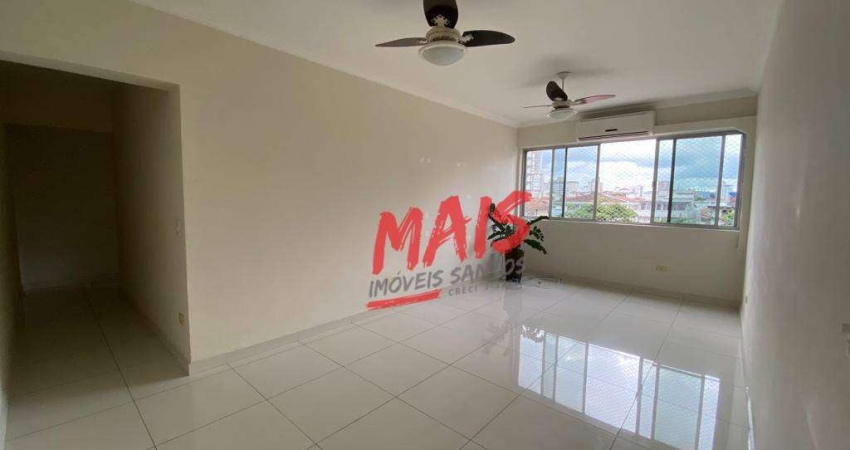 Apartamento com 2 quartos para alugar, 105 m², no Gonzaga - Santos/SP