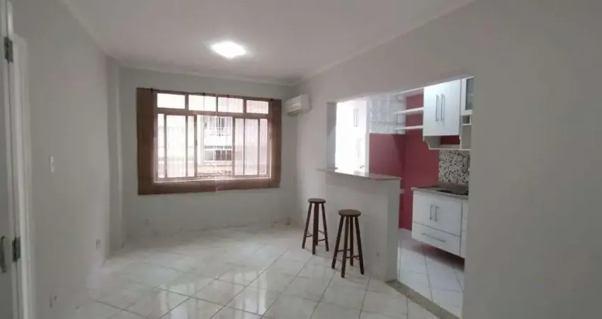 Apartamento com 1 dormitório para alugar, 45 m² - Embaré - Santos/SP