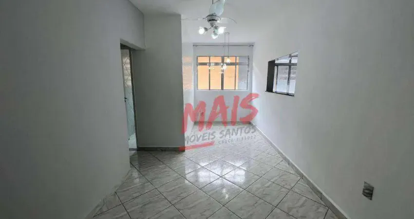 Apartamento com 2 dormitórios para alugar, 70 m² - estuário - santos/sp